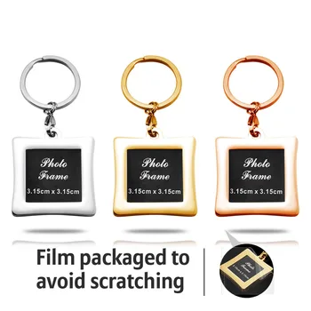 

Custom Made Students Graduation Photo Key chains for Men Women Personality Square Photo Box Memory Keychain Anniversary Gifts