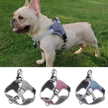 

Dog Harness for Medium Large Dog No Pull Reflective Dog Harness Vest Padded Heavy Duty Pet Harness Walking Training Dog Supplies