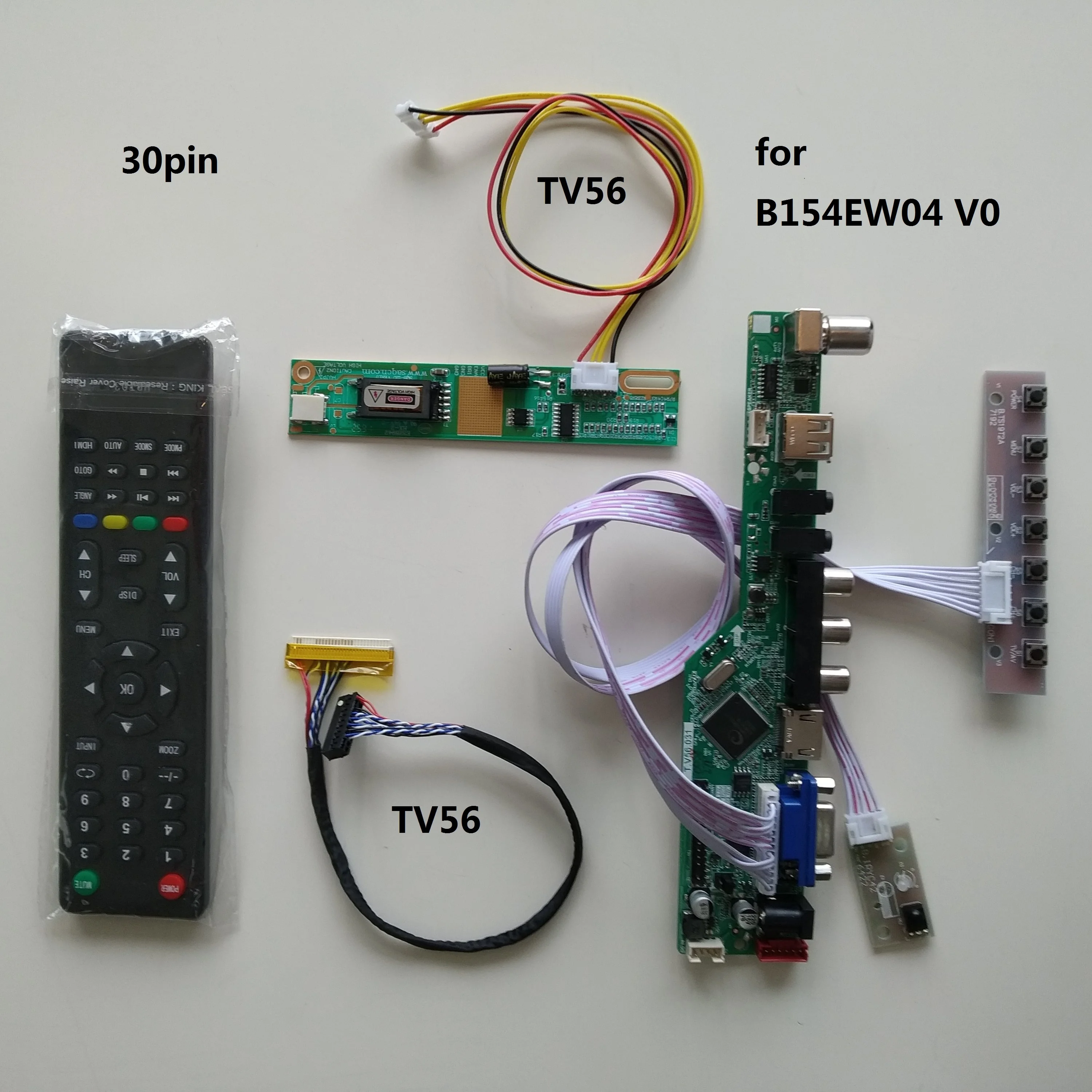 

Для B154EW04 V0 15,4 "1280 × 800 экран монитора панели ТВ ЖК-дисплей LED RF VGA AV светодиодный светодиодная материнская плата комплект контроллера