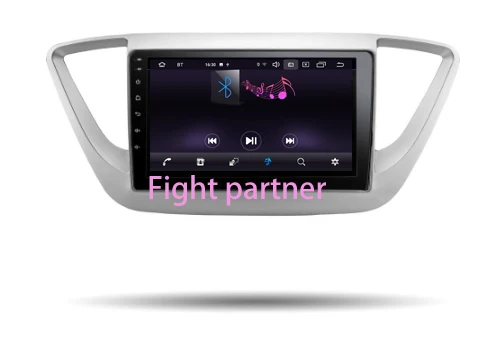 Top android 9.0 car radio multimedia player gps For Hyundai Solaris Verna Accent 2017 2018 car dvd navigation stereo 2