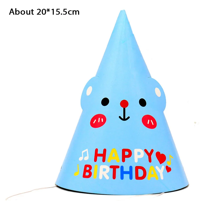 Детские цветные вечерние шапки с хвостом русалки, блестящие шапки ко дню рождения в виде рыбьей чешуи, шляпы принцессы с короной, Детские 1-е предметы для украшения дня рождения - Цвет: Style 20