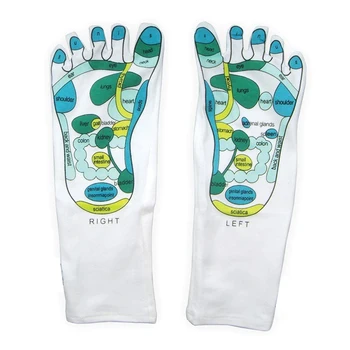 

Newly Reflexology Socks Single Toe Design Far East Healing Principles Sock FIF66