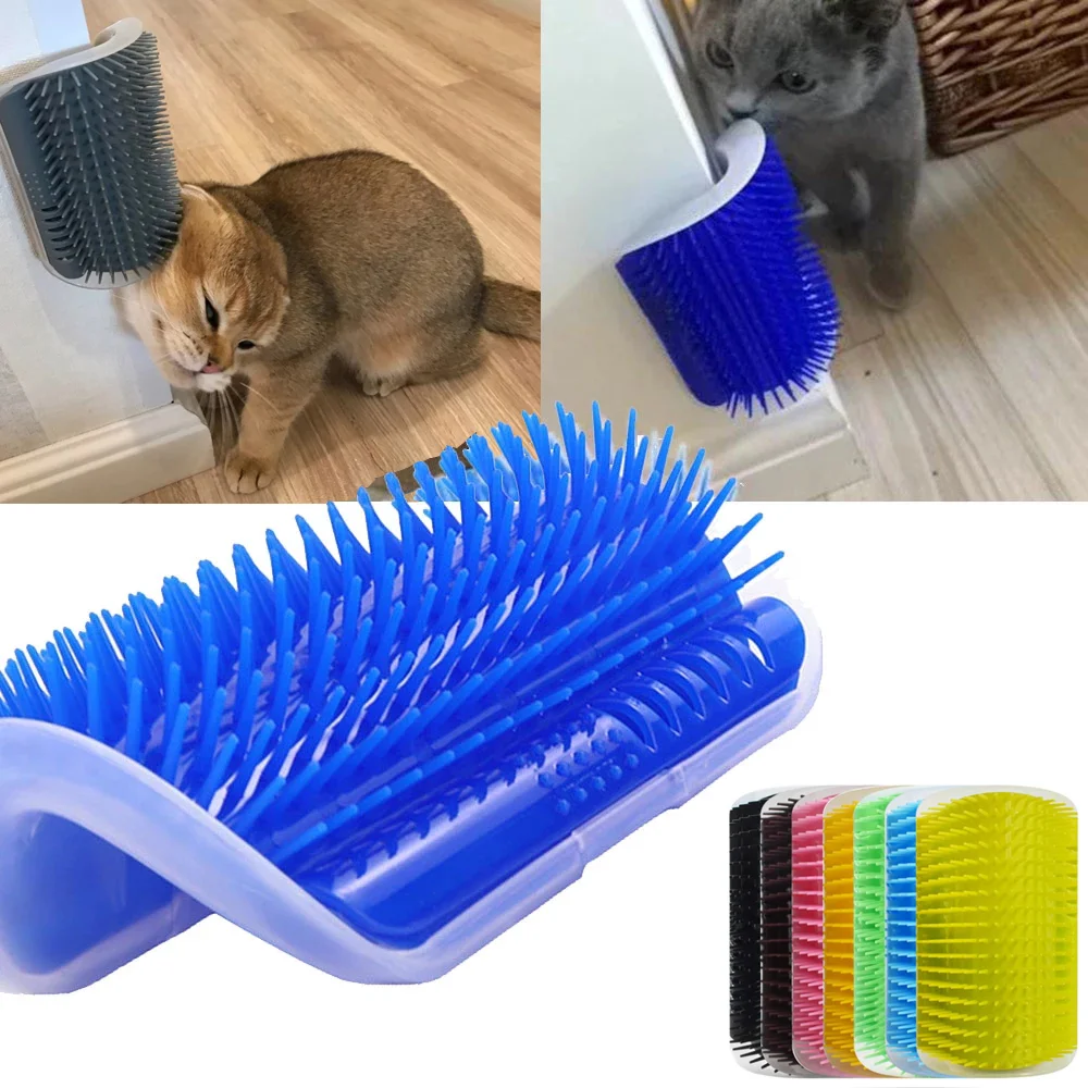 Cepillo esquinero para masaje de gatos, cepillo peine para masaje de gatos, producto para gatos