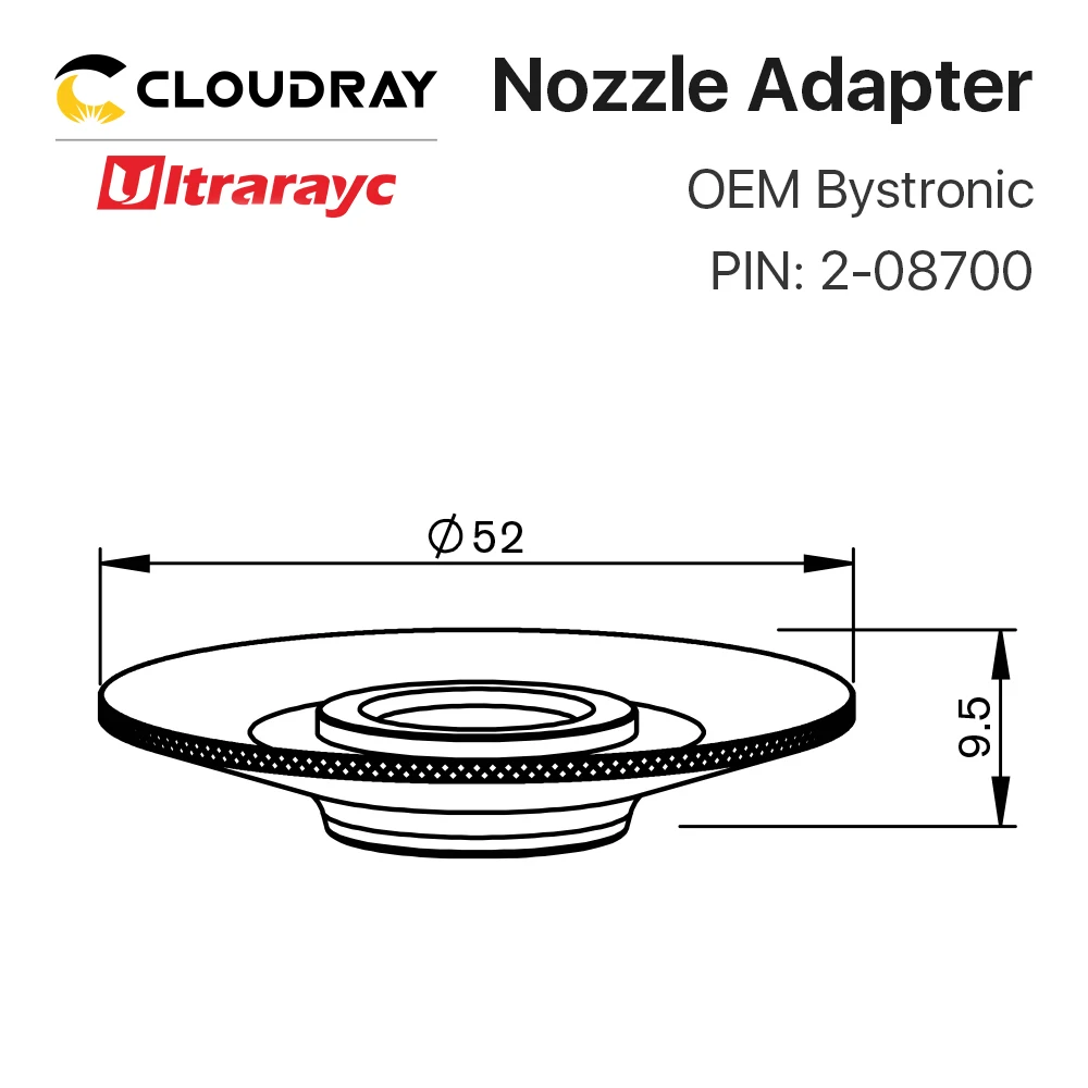 Ultrarayc Лазерная насадка фиксатор Bystronic D26 H30 PIN 10032930