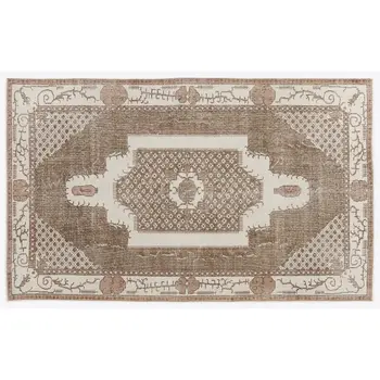 

Handmade Beige Vintage English English Area Rug 175x290 Cm-5'9''X9'6''