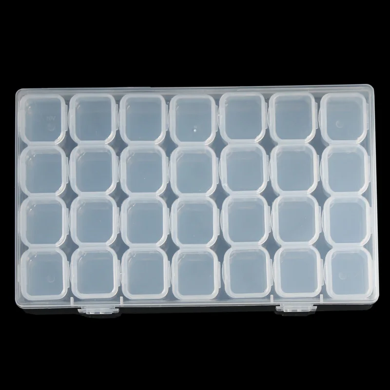 Transparent Jewelry Box Organizer for Adjustable Rings