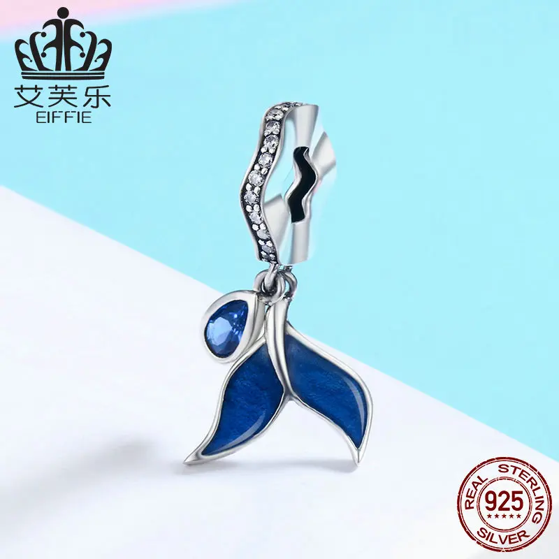 Слезы русалки, сделай сам, аксессуары, серебро 925 пробы, оригинальные натуральные бусины для изготовления ювелирных изделий, подходит для Пандоры, очаровательный браслет