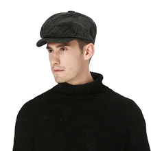 Practical UV Protection Driving Visors Hat Casual Fashion Men's Golf Cap Cotton Linen Flat Newsboy Hat Outdoor Flat Berets Cap