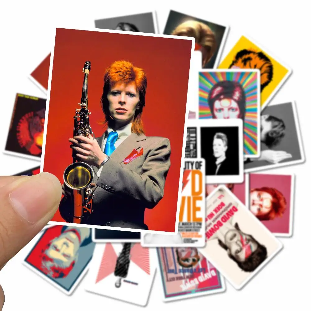 25 шт. DAVID-BOWIE стикер для багажа наклейка на ноутбук, стену чемодан холодильник наклейки для ноутбуков водонепроницаемый игрушка стикер