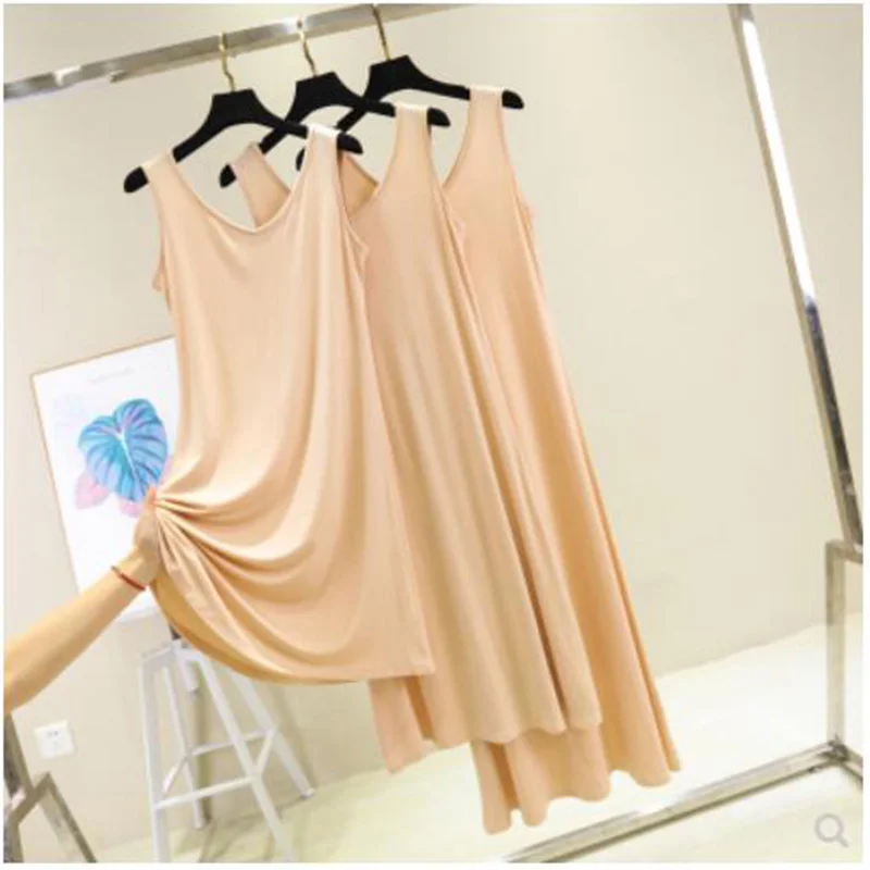 

2020 women's full slips sfull petticoat woman dress slip underdress bottoming straight petticoat femme slips woman intimates