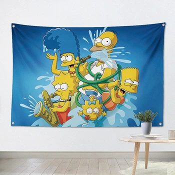 

Classic Cartoon Anime Movie Posters Bedroom Living Room Home Decor Wall Art Hanging Painting Flag Banner Tapestry Cloth Printing
