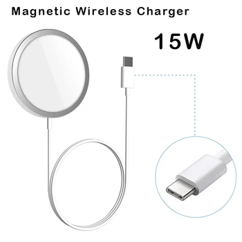 

Magnetic Charger for IPhone 12/12 Mini/12 Pro/12 Pro Max Wireless Charger Magsafe for Huawei XiaoMi Charger Car Charger Usb C