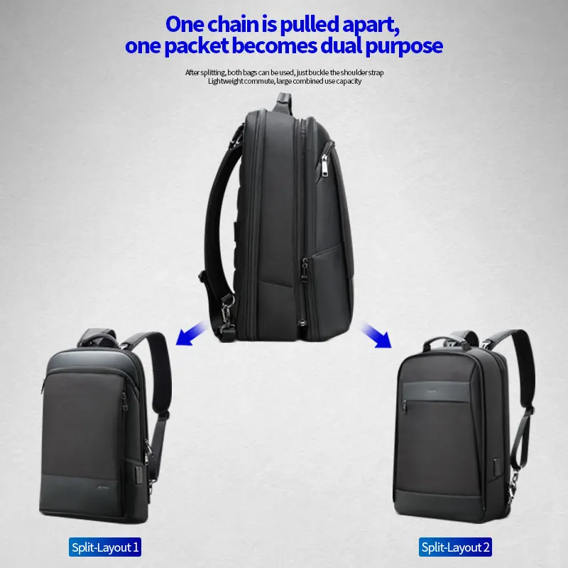 BOPAI zaino Casual due in uno funzionale antifurto USB zaini da viaggio per  uomo d'affari borsa staccabile per Laptop da 15.6 pollici|Backpacks| -  AliExpress