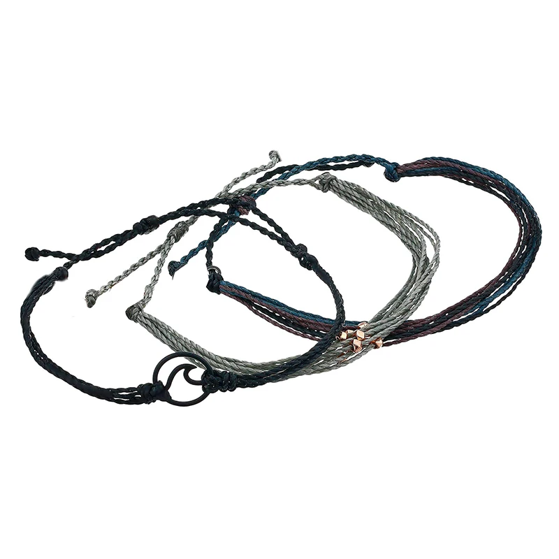 Синий Vsco девушка богемные boho braclets для женщин pulseras нарукавные летние braclets для женщин цепочка ручной работы браслеты дружбы - Окраска металла: Синий