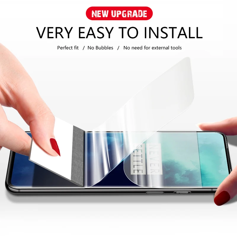 CHYI 3D изогнутая пленка для oneplus 7T Pro защита экрана 1+ 7T полное покрытие нано Гидрогелевая пленка с инструментами не стекло