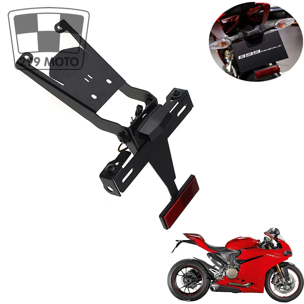 

Tool holder forDUCATI Panigale 899 959 1199 1299 motorcycle tidy tail fender eliminator registration plate LED light