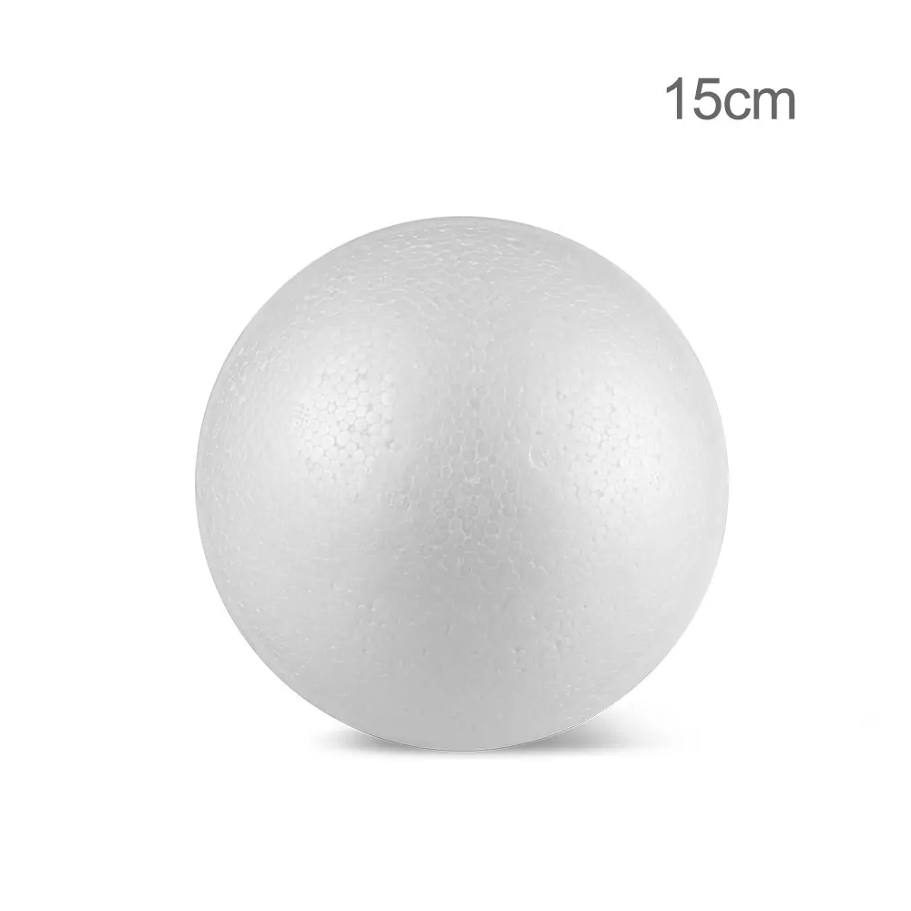 C-9CM 12 см 15 см моделирующий пенополистирол пенопластовый шар белые шары для поделок для DIY рождественские украшения для вечеринок подарки - Цвет: 15cm
