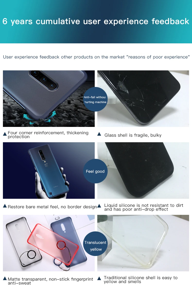 Ультратонкий матовый чехол для телефона OnePlus 6, 6 T, 7, 7 Plus, без полей, с кольцевой пряжкой, однотонный защитный чехол