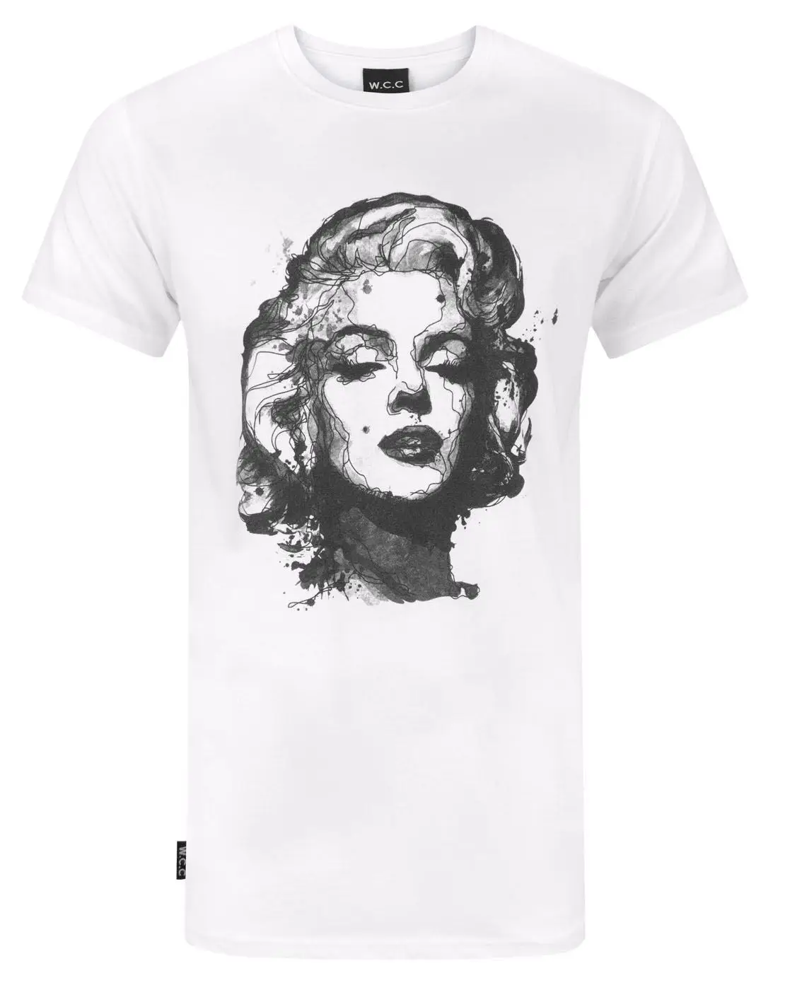 W. C.c Pin Up Fan Art Monroe Inspired длинная футболка Топы летние крутые Забавные футболки |