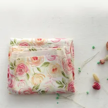 Половина ярда импортная хлопковая льняная ткань с розовым желтым цветочным принтом ручной работы «сделай сам» Лоскутная работа швейное изделие для сумки платье ткань B362