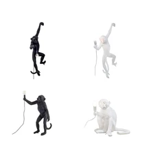 Светодиодный светильник-торшер с изображением обезьяны, декоративный фонарь, напольный светильник из смолы, различные подарки, стоячий светильник для гостиной, лестницы, светильник, галерея, кафе, лофт, искусство