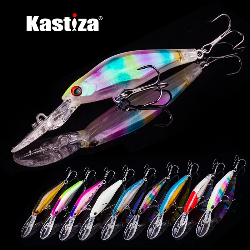 

7.3g 9cm 3D Luminous Night Fishing Lures Black Minnow Bait Wobbler Isca Artificial Hard Crankbaits Bass Pike Carp Fishing Tackle