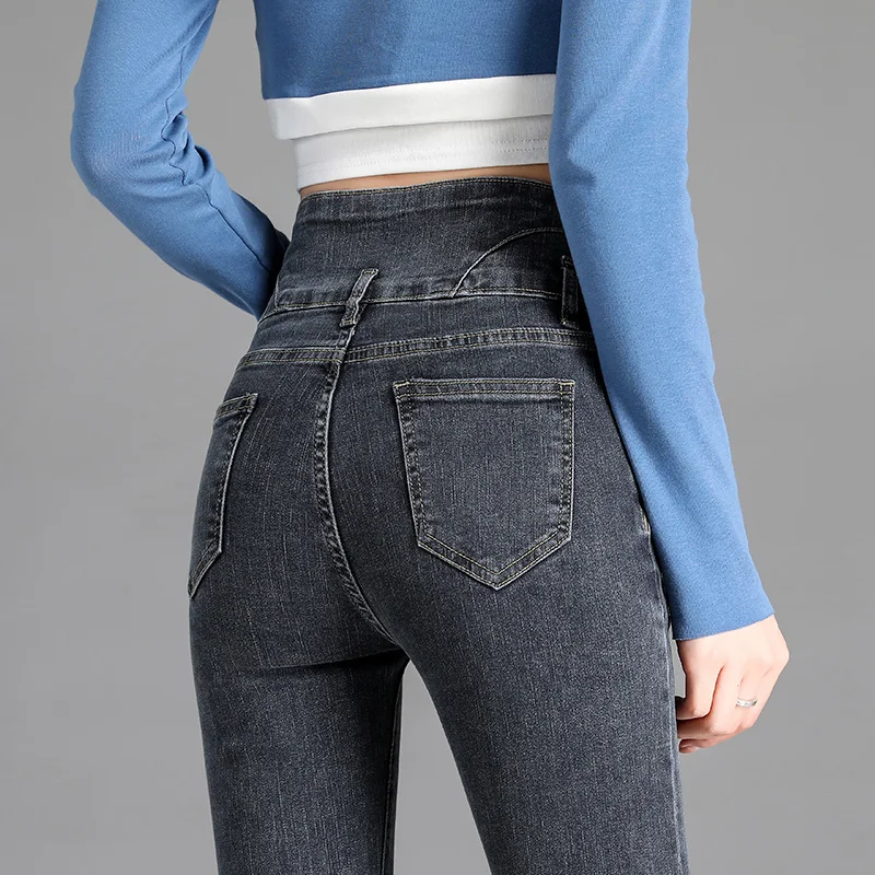 Vintage High waist Stretch Skinny Jeans 