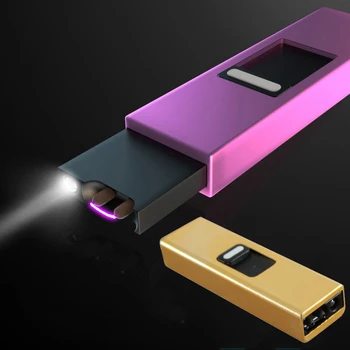 

USB Arc Lighter for Candle Kitchen Fireplace Cigarette Multi-purpose Mini Electric Lighters with LED Light