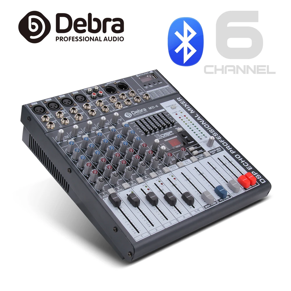 Good quality Clean sound!!! 6 Channels Mixer