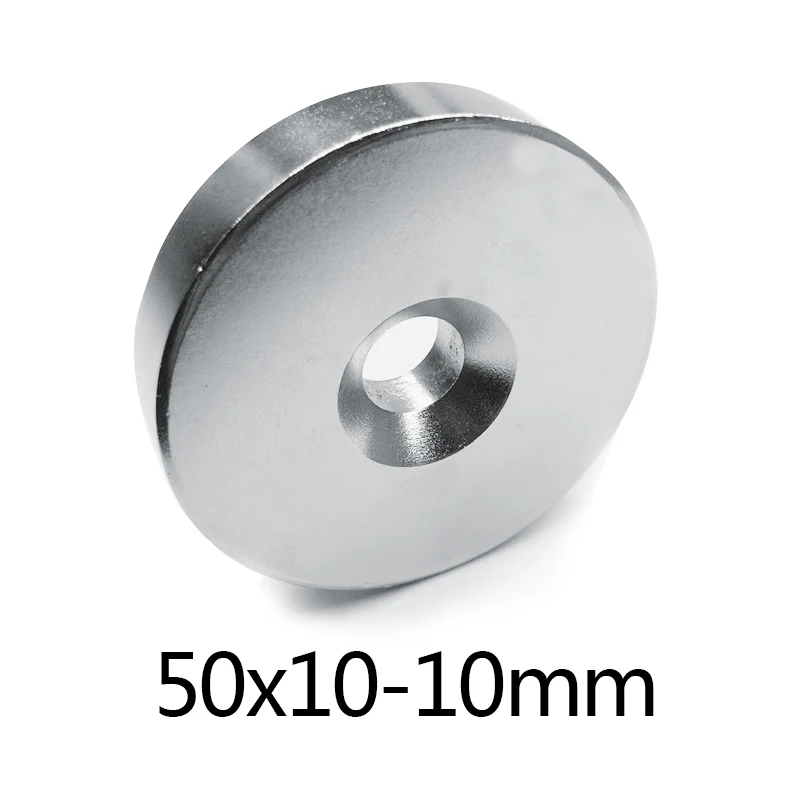 N38 50x10-10 мм диск Nd-Fe-B неодимовый магнит круглый с отверстием 50 мм x 10 мм отверстие 10 мм постоянные кольцевые магниты 50*10-10 мм
