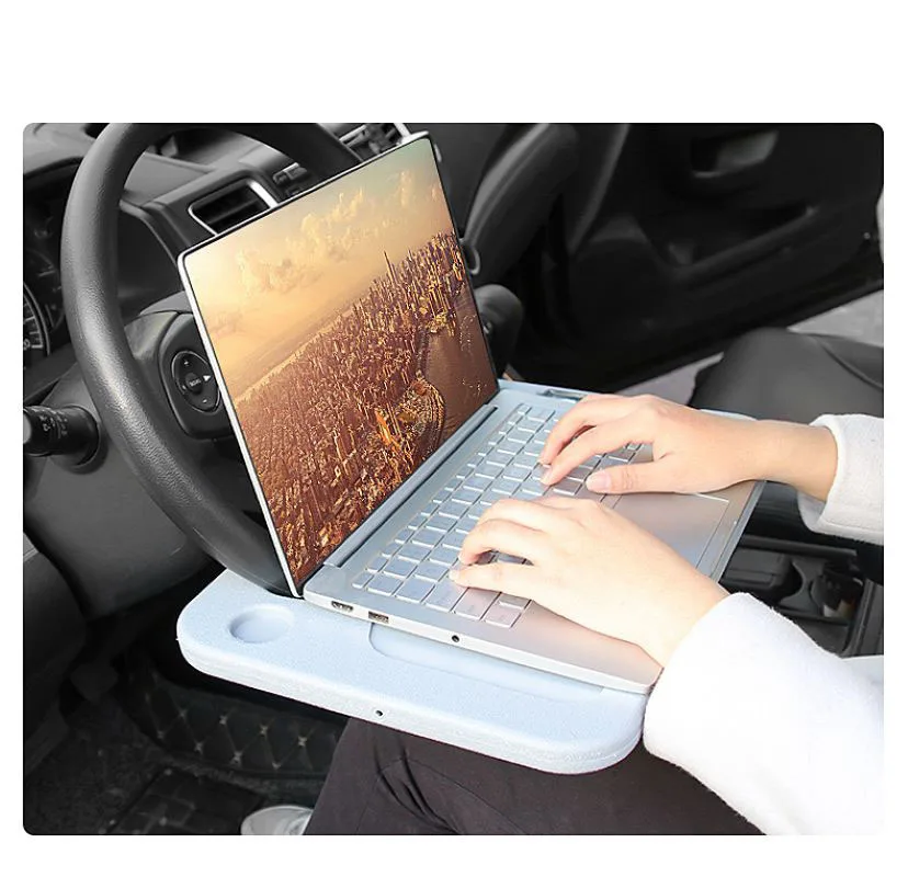 

ABS Car Steering Wheel Table Laptop Desk Universal Travel Car Table Portable Eat Work Drinking Seat Tray Car Bottle Cup Holder