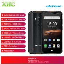 Ulefone Armor 5S, 4 ГБ, 64 ГБ, Android 9,0, мобильный телефон, 5,85 дюймов, четыре ядра, разблокировка лица, две sim-карты, Беспроводная зарядка, смартфон, OTG, NFC