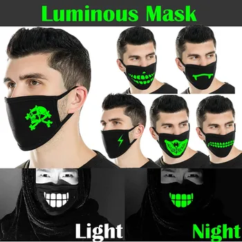 

Luminous Face Cover Pm2.5 Outdoor Washable Reuse Face-mask Protection Printing Mouth-cover Large Stock Dropshipping mascarilla