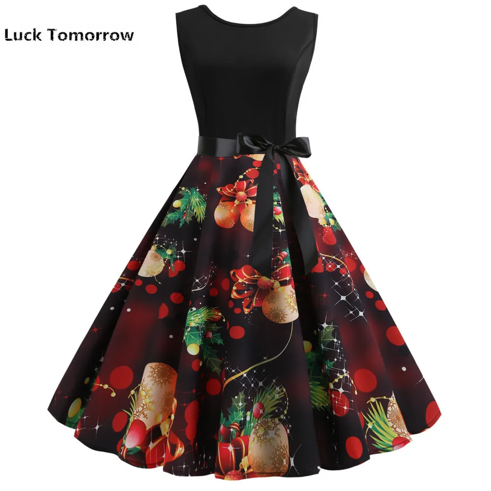 Женское винтажное платье с коротким рукавом черное средней длины в стиле пэчворк