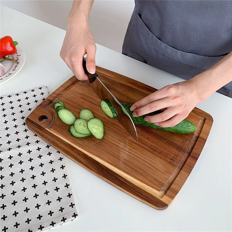 Acacia Chopping Blocks Cutting Board Household Solid Wood Cheese Tray