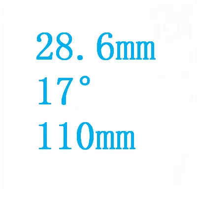 28.6 17 Degree 110mm Shimano Pro VIBE OD2 дорожный велосипед сплав 90/100/110 мм вынос верхней крышки Прокладка 1-1/" 1-1/4" 28,6/31,8 мм - Цвет: 28.6 17 Degree 110mm