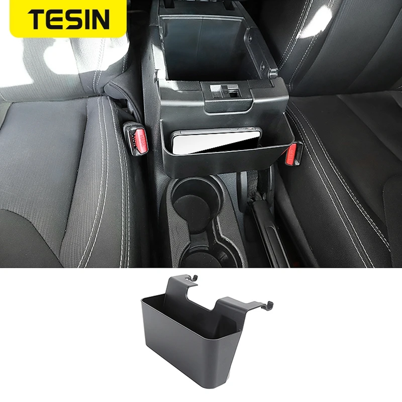 

Car Rear Armrest Storage Box Organizer Barrel Case Stowing Tidying Fits For Jeep Wrangler JT JL 2018 2019 Interior Accessories