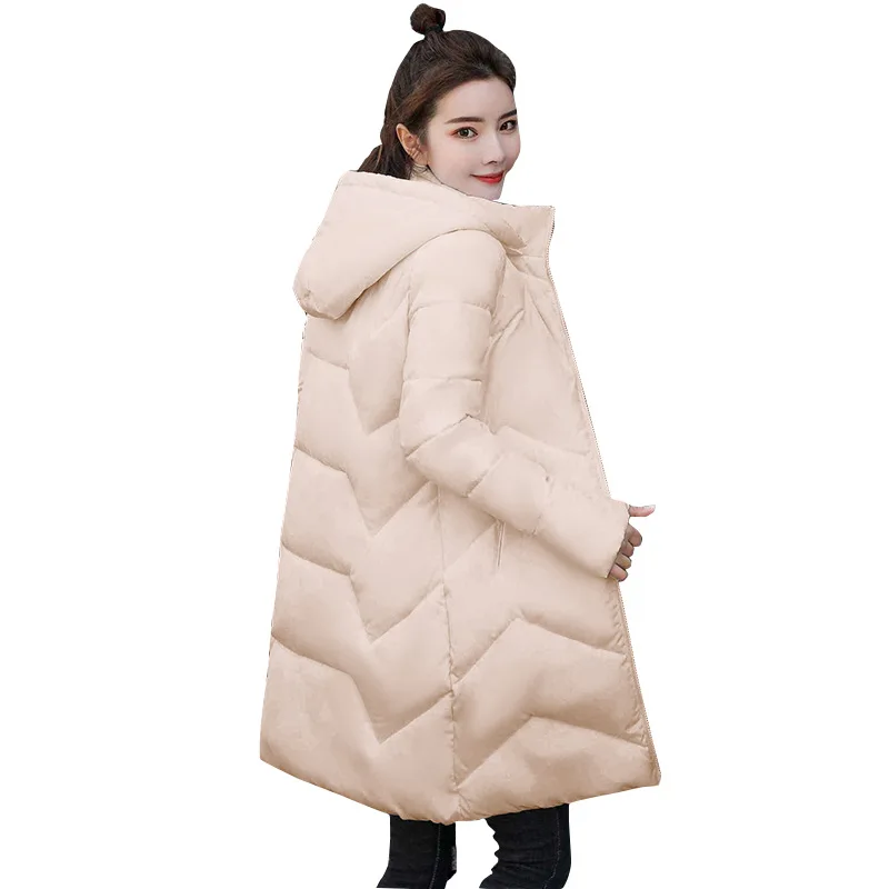 

6XL Large Size Cotton Coat Women's Winter Jacket Medium Long Hooded Thicken Warm Jacket Parker Coat Snow Quilt 2019 A887