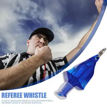

Durable Plastic Whistle Delicate Design ABS Plastic Seedless Whistle Soccer Basketball Referee Whistle Outdoor Survival