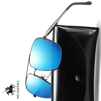 

NO.ONEPAUL Eyewear Men Polarized Sunglasses Retro Classic Glasses Brand Goggles Leisure UV400 Protection Metal Frame Oculos
