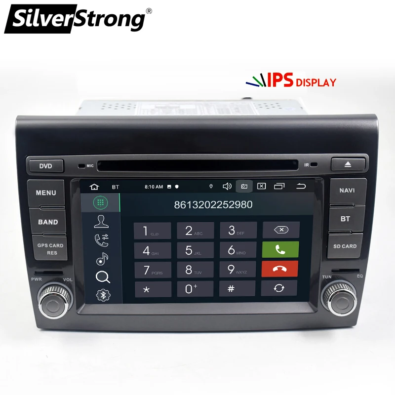 SilverStrong " ips DSP Android9.0 2 Din Авто DVD для Fiat/Bravo 2007-2012 автомобильный мультимедийный плеер BRAVO опция DSP 2G16G