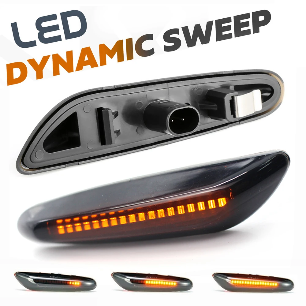 

2x Dynamic LED Fender Light Side Marker For BMW 1 3 5 serie E46 E60 E61 E81 E82 E87 E88 E90 E91 E92 E93 X1 E84 X3 E83 X5 E53