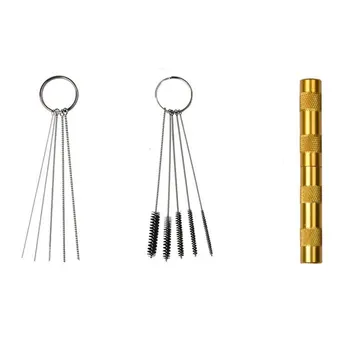 

Essential Kit Stainless Steel Nylon Bristles Airbrush Blade Stainless Steel Nylon Bristles Airbrush Brush Cleaning Blade