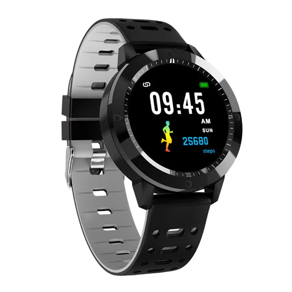 Серый Смарт-часы CF58 IP67 Водонепроницаемый Bluetooth 4,0 фитнес-трекер монитор сердечного ритма - Цвет: Серый