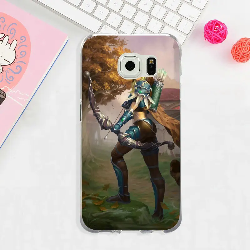 Мягкие чехлы для samsung Galaxy Note 3 4 5 8 S3 S4 S5 Mini S6 S7 S8 S9 Edge Plus On5 On7 World of Warcrafts Sylvanas Windrunner