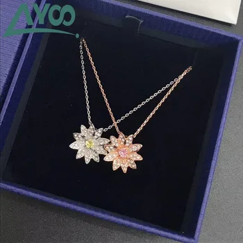 

AYOO high quality SWA new 2020 popular sweet flower magic magic sun flower small daisy necklace ladies necklace