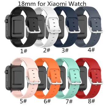 

200pcs Strap For XiaoMi Watch Band 18mm Soft TPU Smart Watch Band Comfortable To Wear Watchbands Replacement Bracelet For XiaoMi