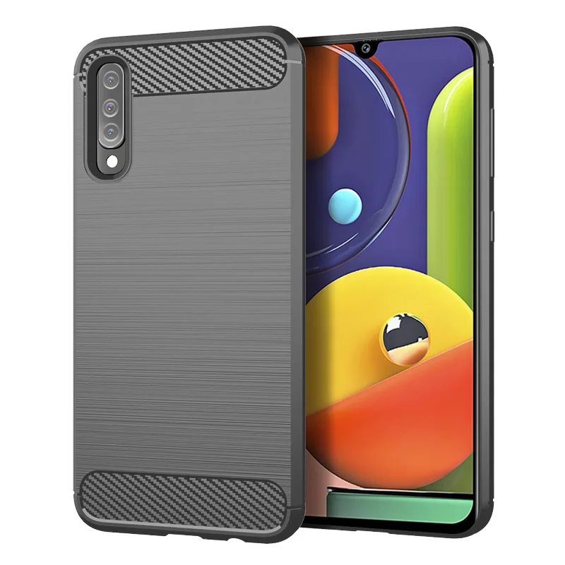 Для samsung Galaxy A10S A20S A30S A50S Противоударная задняя крышка из волокна Мягкий чехол для samsung Galaxy A50S Coque