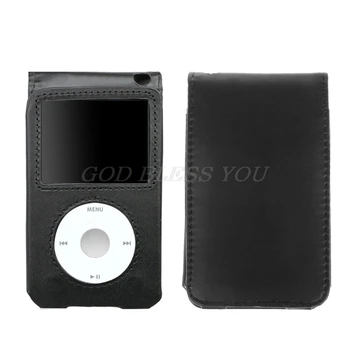 

Leather Cover Case For Apple iPod Classic 80/120/160GB With Detachable Clip Drop Shipping