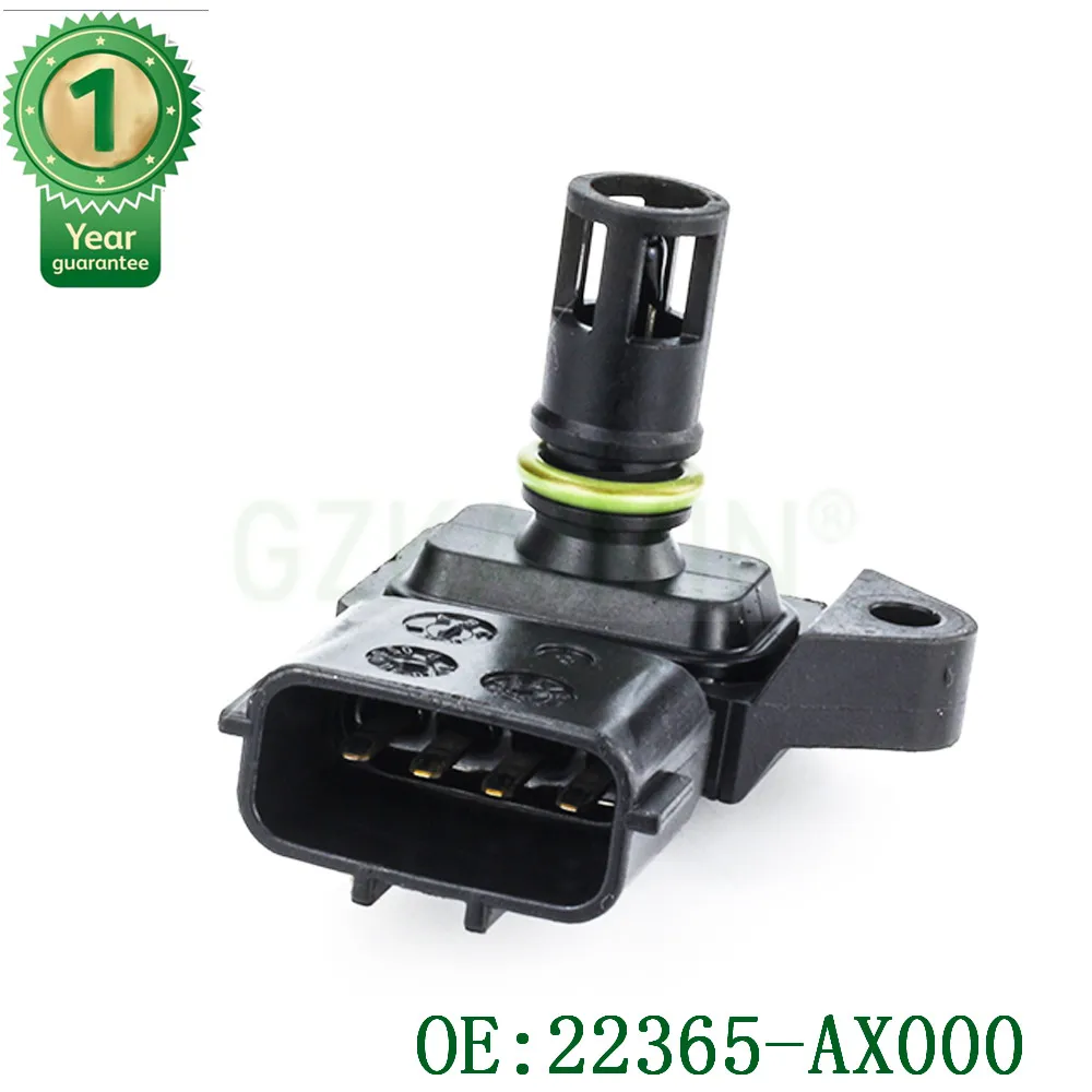 Высокая расходомер воздуха 22365-AX000 5WK96819 для Nissan Micra K12 22365-AX000 5WK98819 22365 AX000 Карта датчик давления